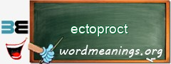 WordMeaning blackboard for ectoproct